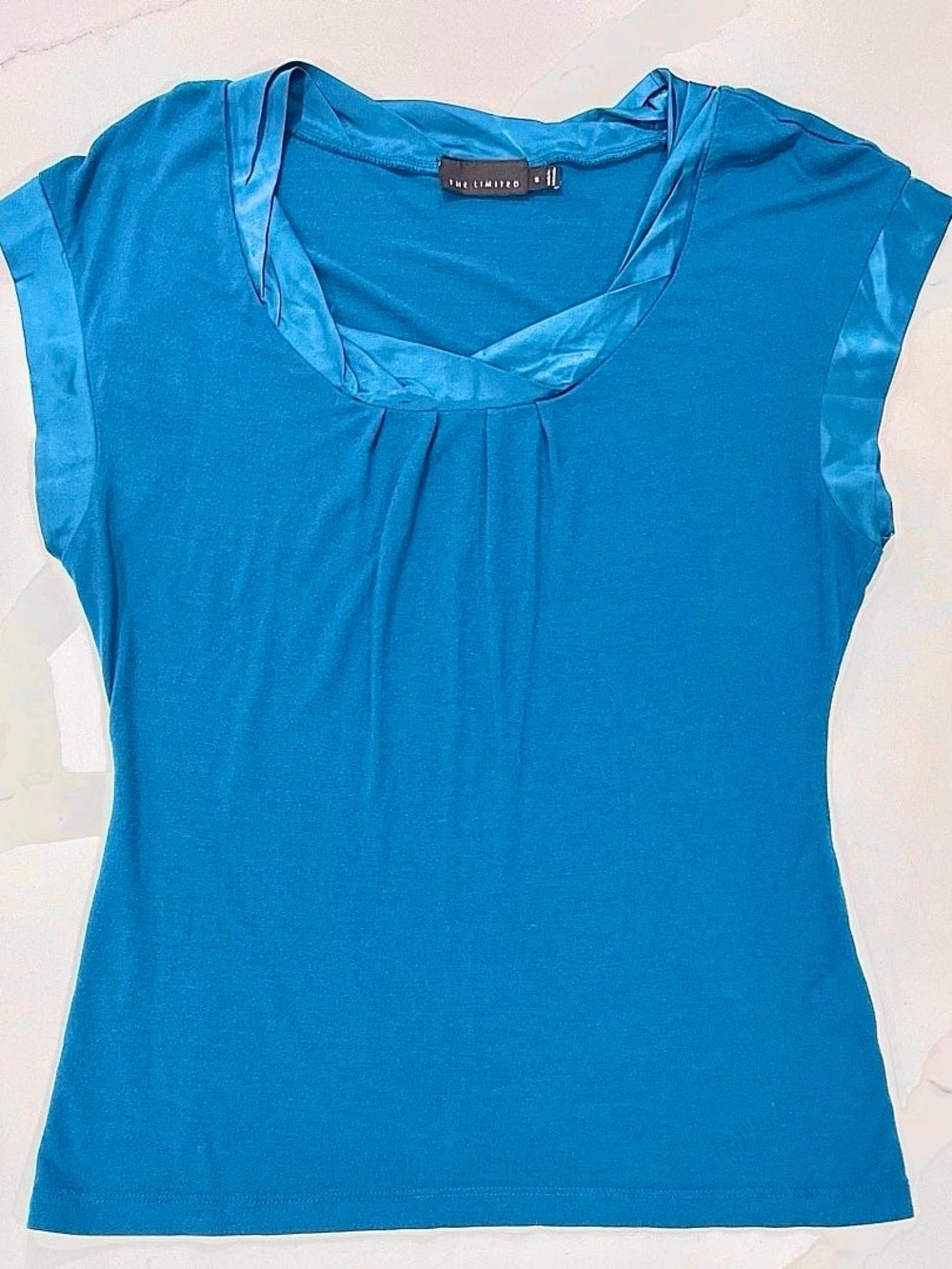 EUC The Limited Cowl Neck Blouse/Top in Teal